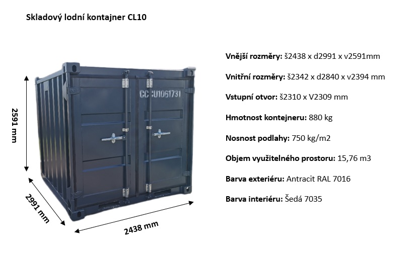 lodni kontejenr cl10